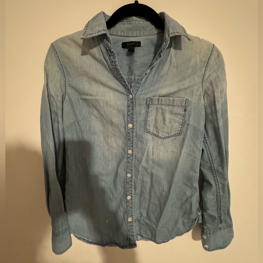 J. Crew Chambray Button Down Shirt